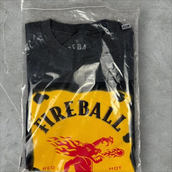 Ripple Junction x Fireball Cinnamon Whisky Demon Logo Tee Shirt Soft - Medium - Picture 5 of 6